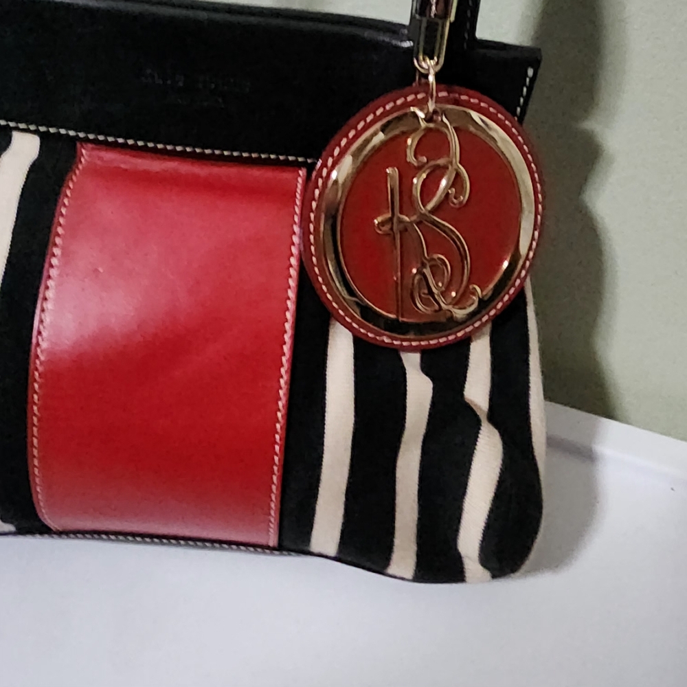 Kate Spade Black and Red Striped Mini Bag - Picture 3 of 10